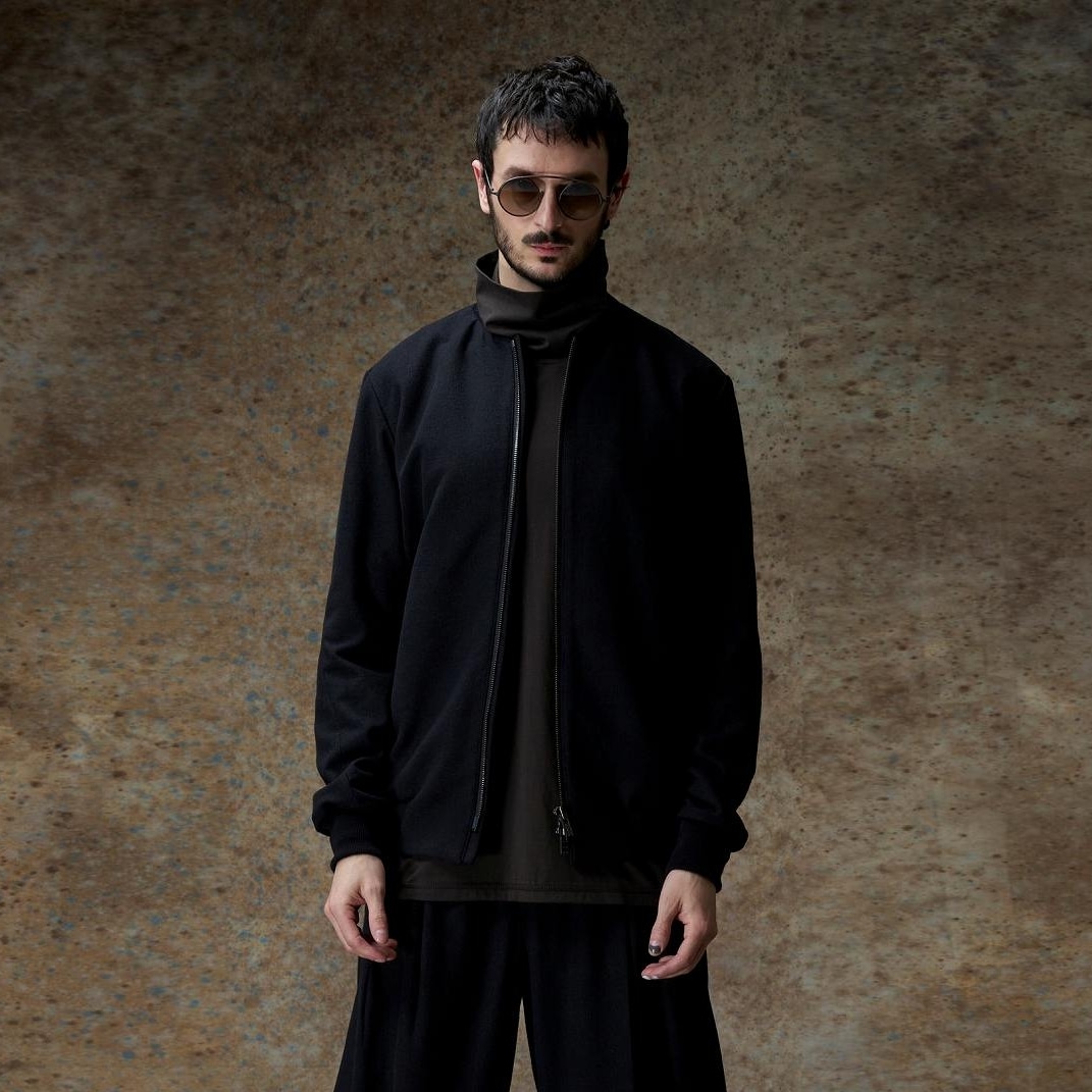 DEVOA（デヴォア）Jacket cashmere・silk/ BLACK | DEVOA（デヴォア