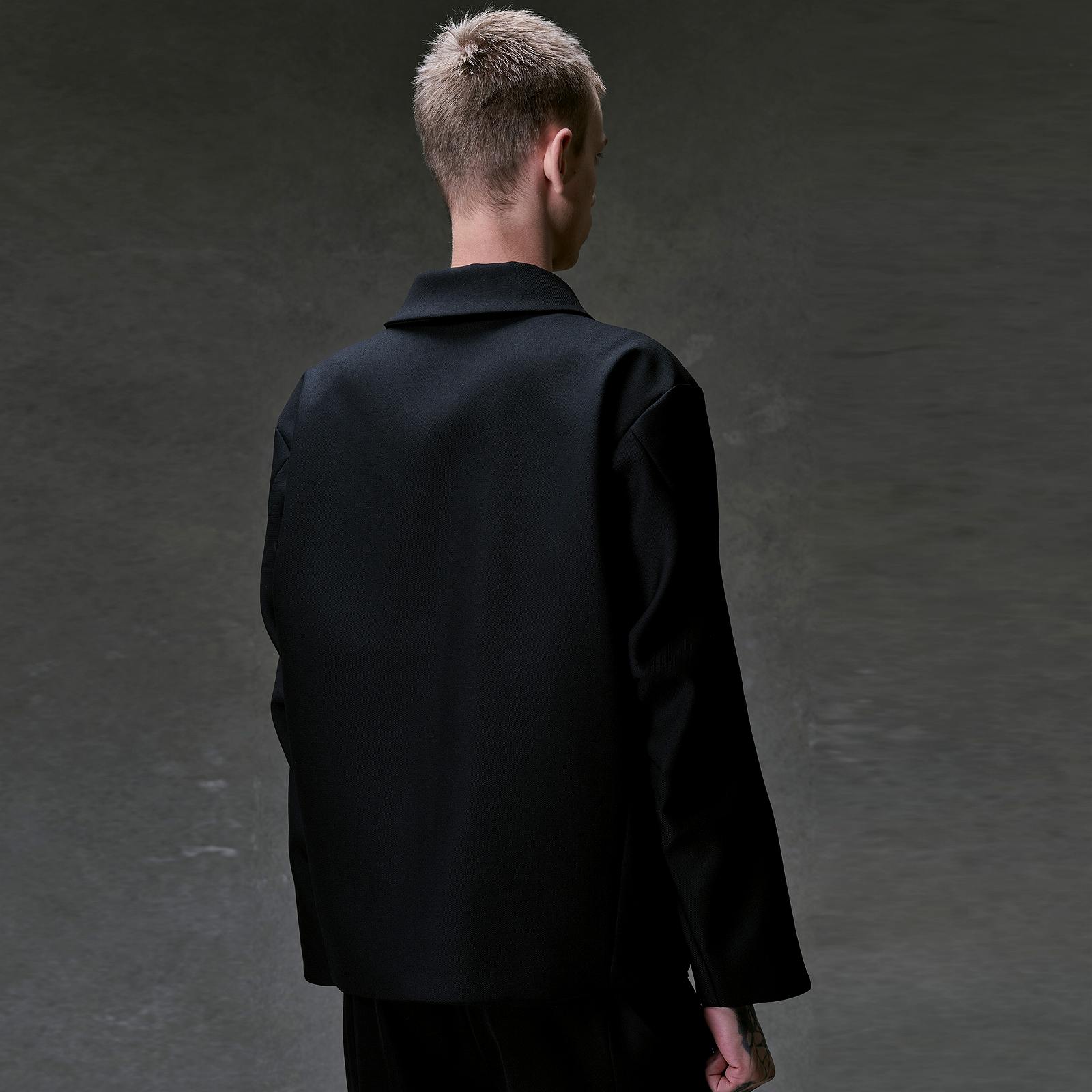 DEVOA（デヴォア） Silicone-Impregnated Wool Jacket/ BLACK | DEVOA