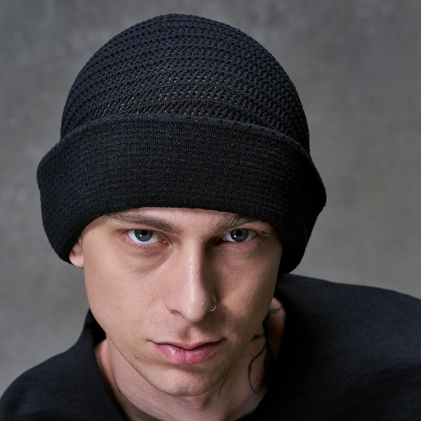 DEVOA（デヴォア）Mesh Knit Cap / BLACK | DEVOA（デヴォア