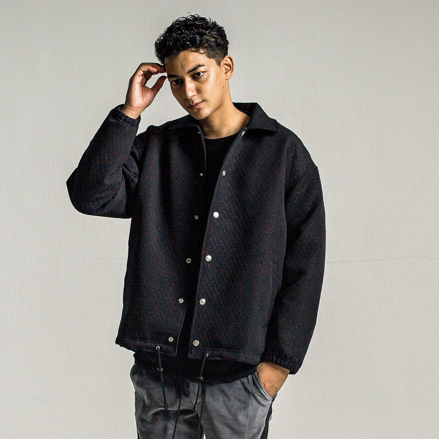 RESOUND CLOTHING(リサウンドクロージング) fur coach jk/ BLACK