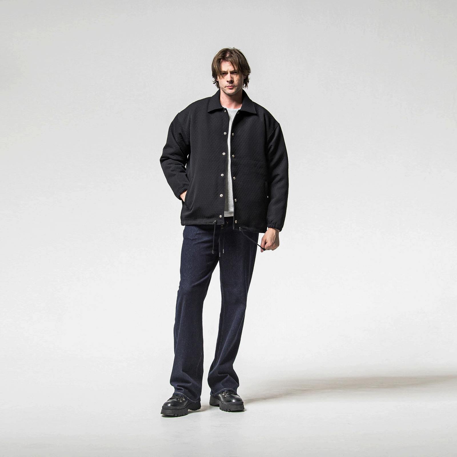 RESOUND CLOTHING(リサウンドクロージング) fur coach jk/ BLACK