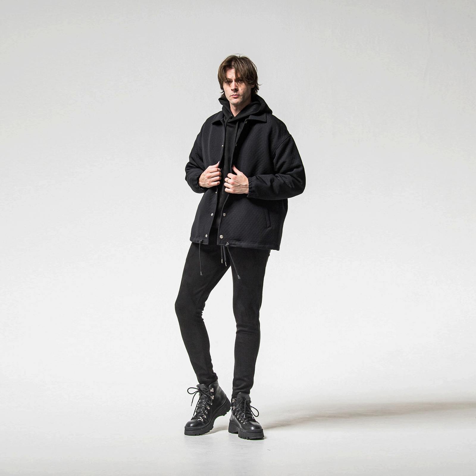 RESOUND CLOTHING(リサウンドクロージング) fur coach jk/ BLACK