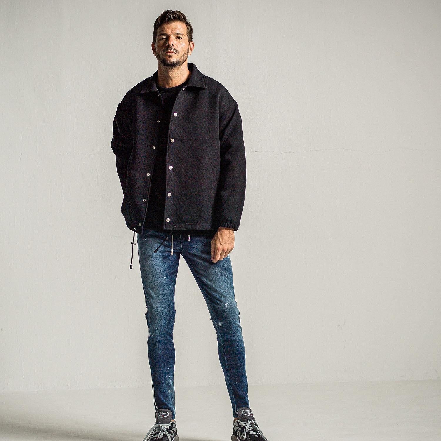 RESOUND CLOTHING(リサウンドクロージング) fur coach jk/ BLACK