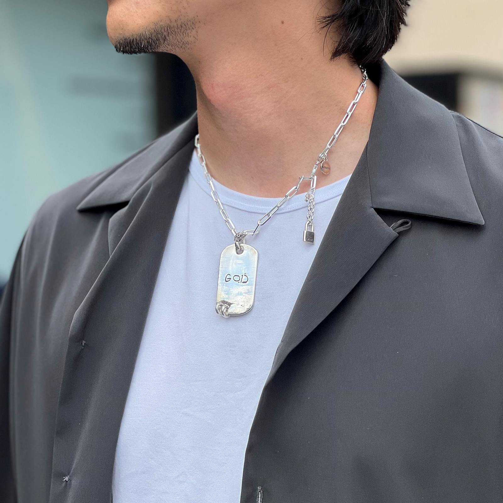 GODSIZE チェーンネックレス I.D. TAG 70 ゴッドサイズ GODSIZE® I.D. TAG NECKLACE / ゴッドサイズ® I.D.タグ