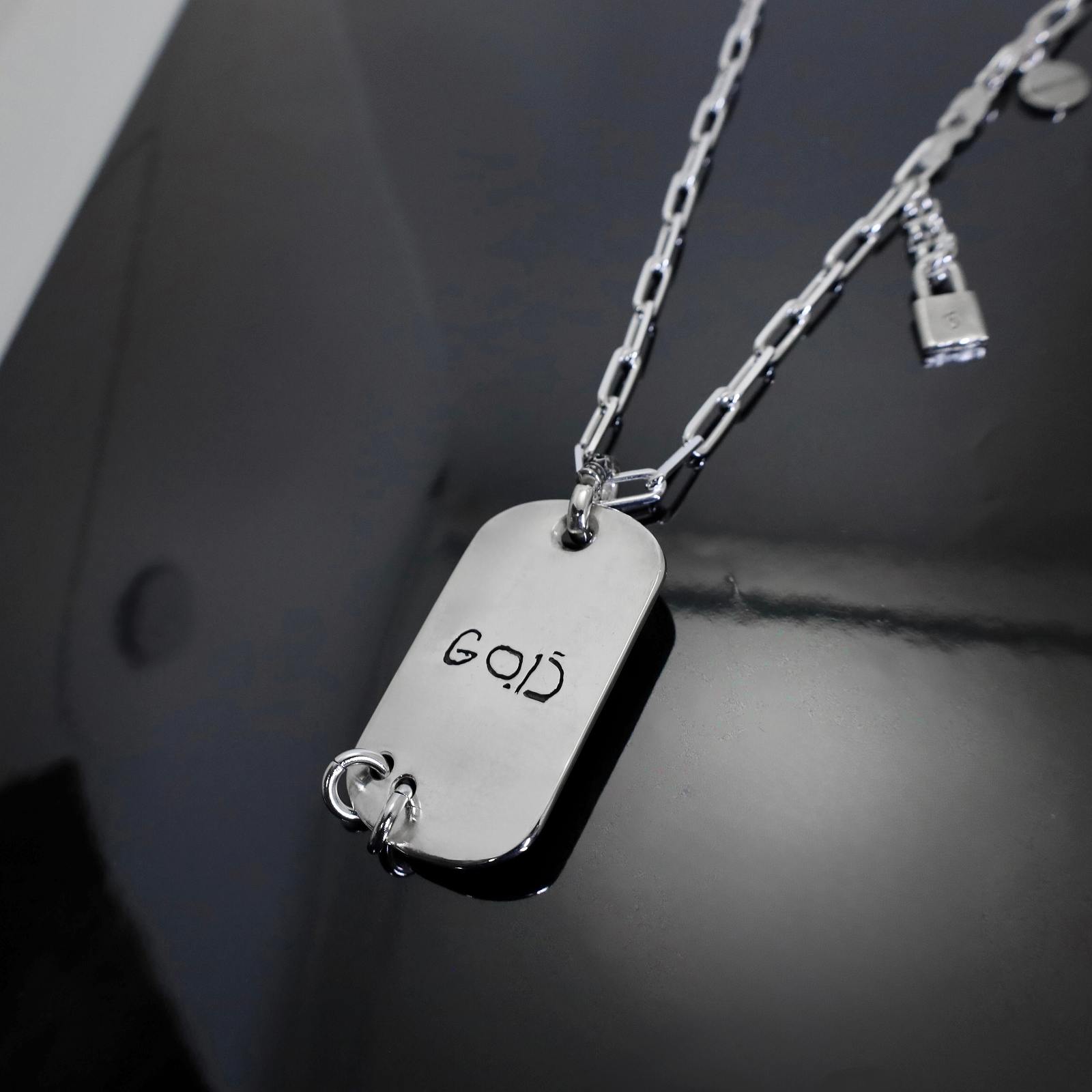 アクセサリー MM 受注生産品】GODSIZE(ゴッドサイズ)GOD I.D. TAG 4C #2 NECKLACE