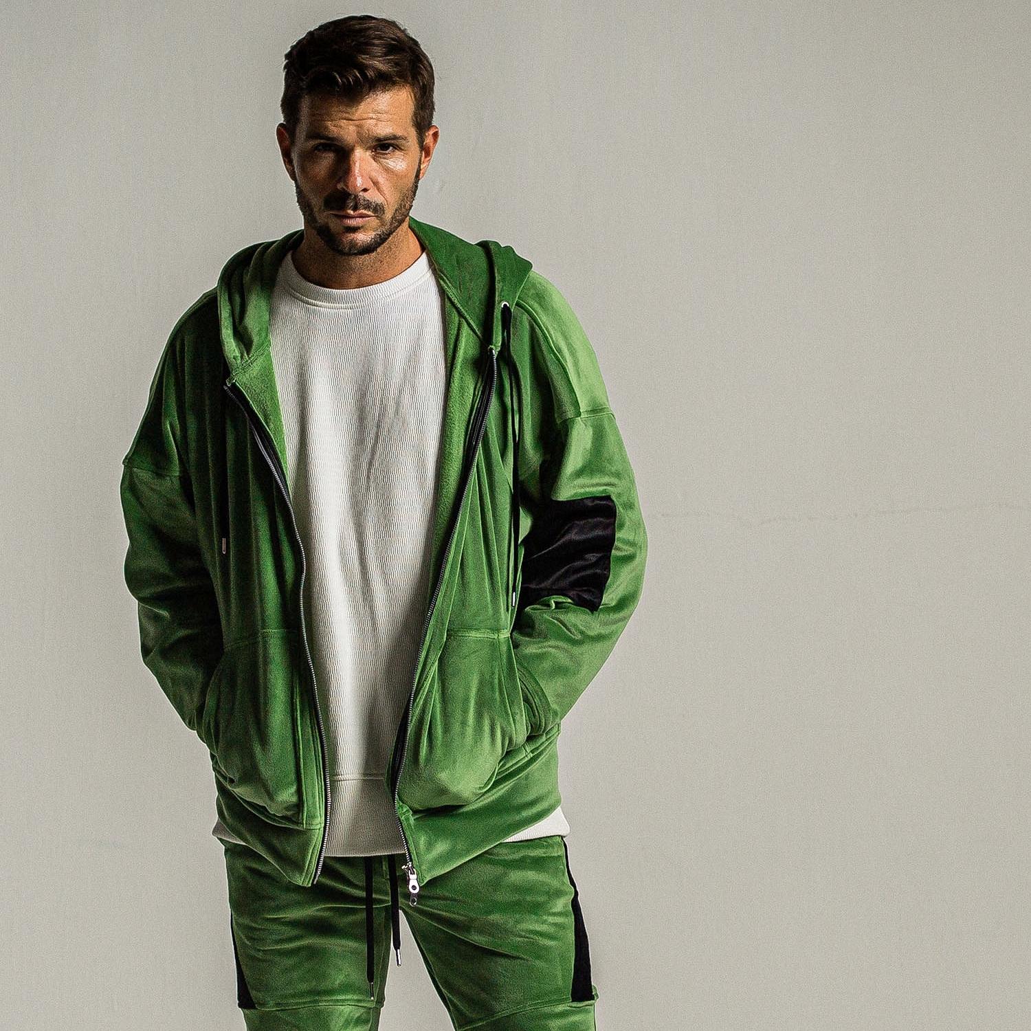 RESOUND CLOTHING(リサウンドクロージング)veloursfleece zip loose 