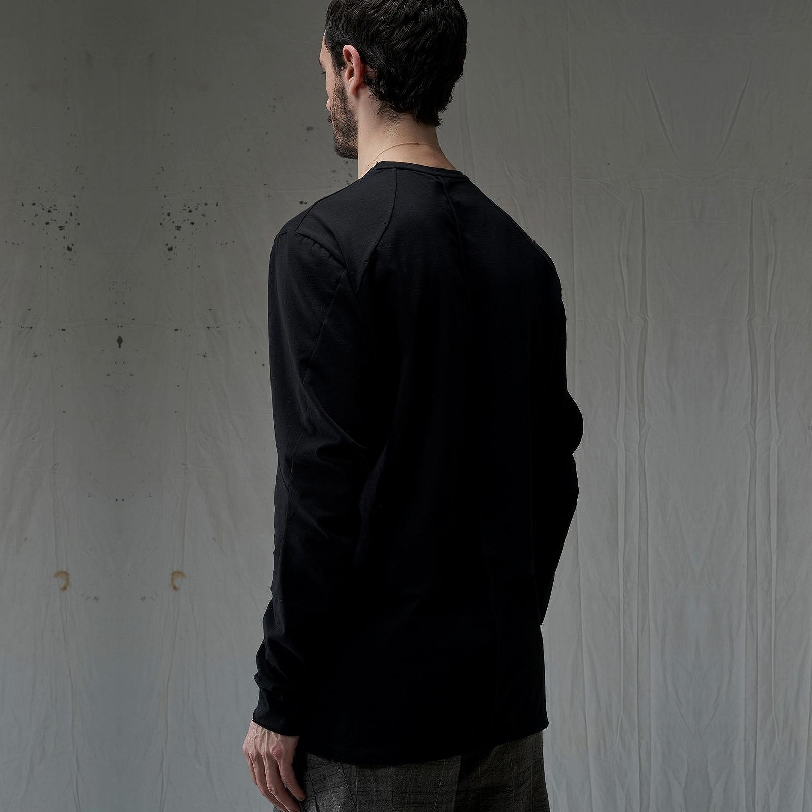 DEVOA（デヴォア） Long sleeve cotton/BLACK | DEVOA（デヴォア