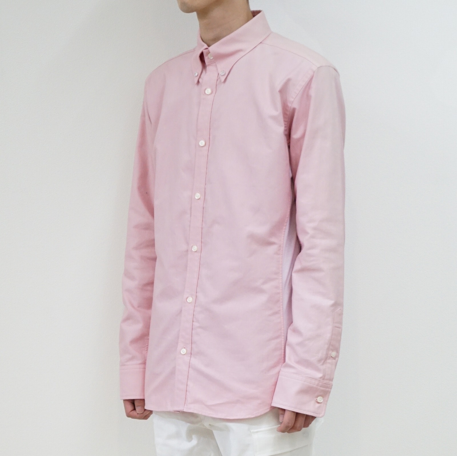 junhashimoto(ジュンハシモト) SIDE JERSEY SHORT BD SHIRT PINK