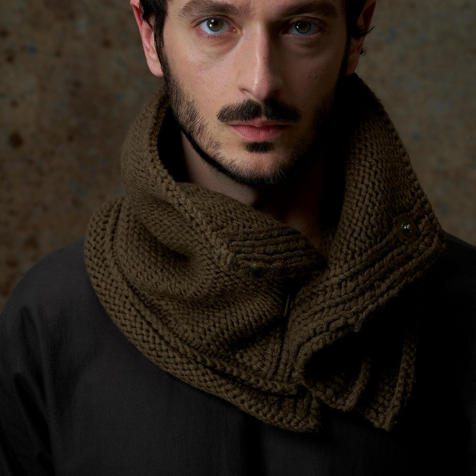 DEVOA（デヴォア）Knit neck parts/ KHAKI | DEVOA（デヴォア