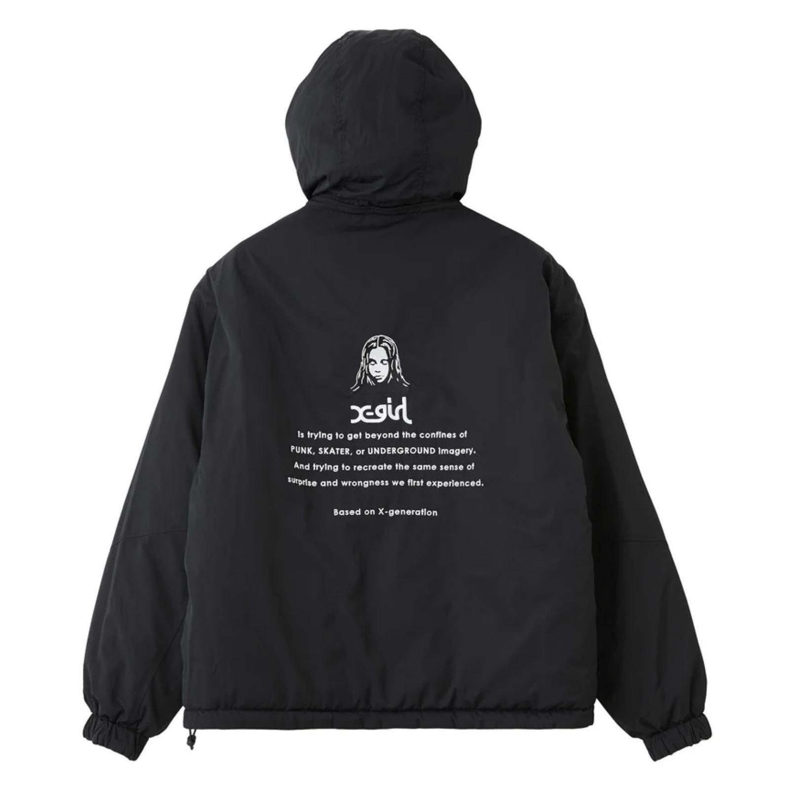 X-girl(エックスガール) FACE EMBROIDERED PATCH REVERSIBLE JACKET