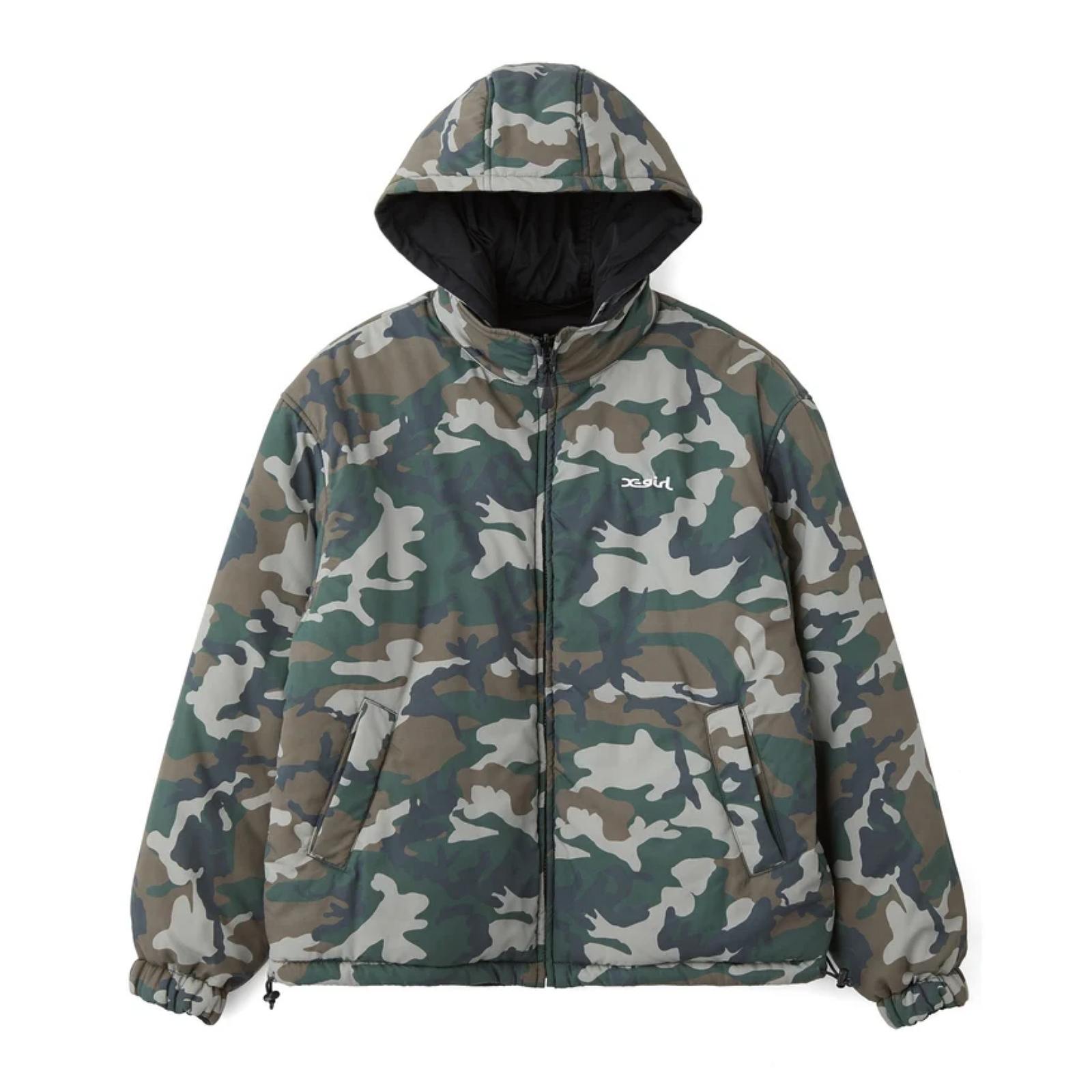 X-girl(エックスガール) FACE EMBROIDERED PATCH REVERSIBLE JACKET