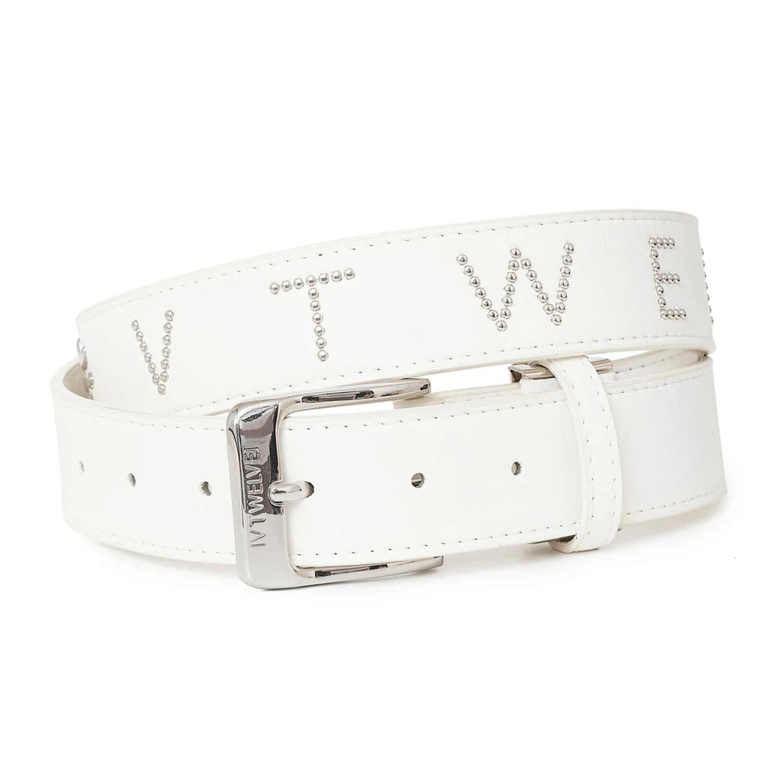 新品未使用☆V12 VTWELVE ヴィトゥエルヴ ベルト 白 ホワイト V12(ブィ・トゥエルブ) VT STUD BELT/WHITE(02) | V12(ブィ
