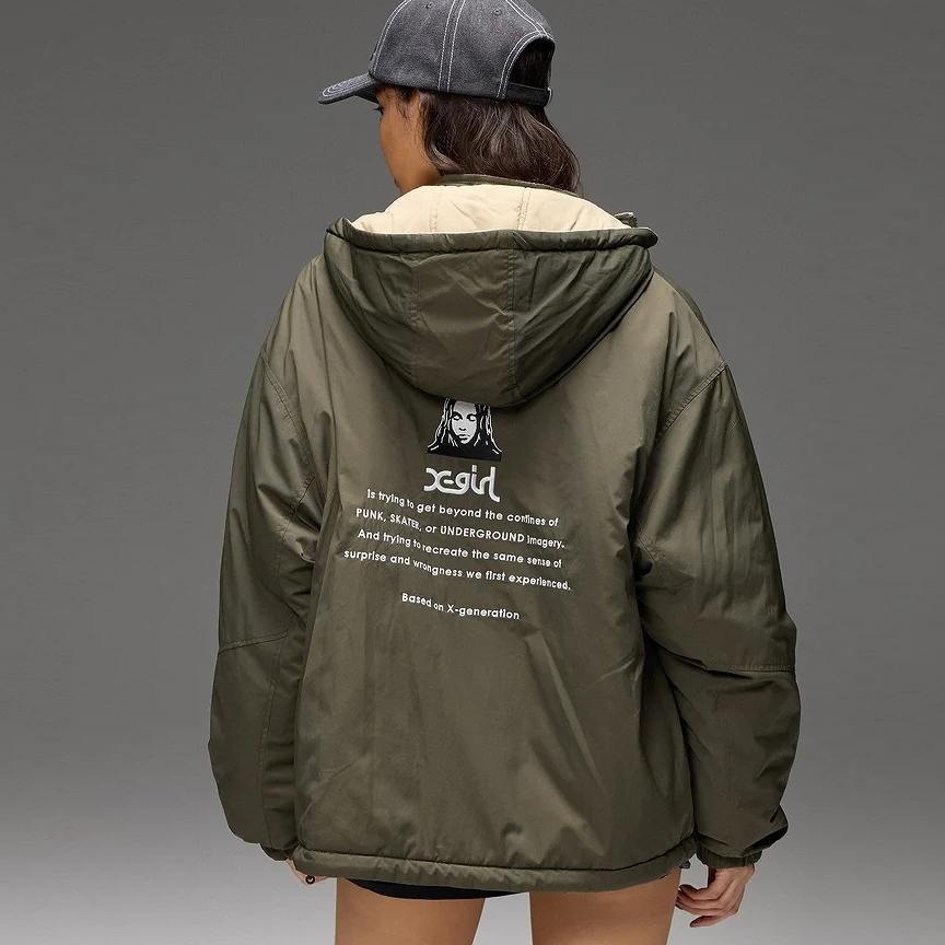 【非売品】ダージュオブケルベロス　P903iカスタムジャケット X-girl(エックスガール) FACE EMBROIDERED PATCH REVERSIBLE JACKET