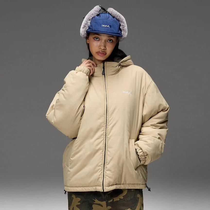 X-girl(エックスガール) FACE EMBROIDERED PATCH REVERSIBLE JACKET