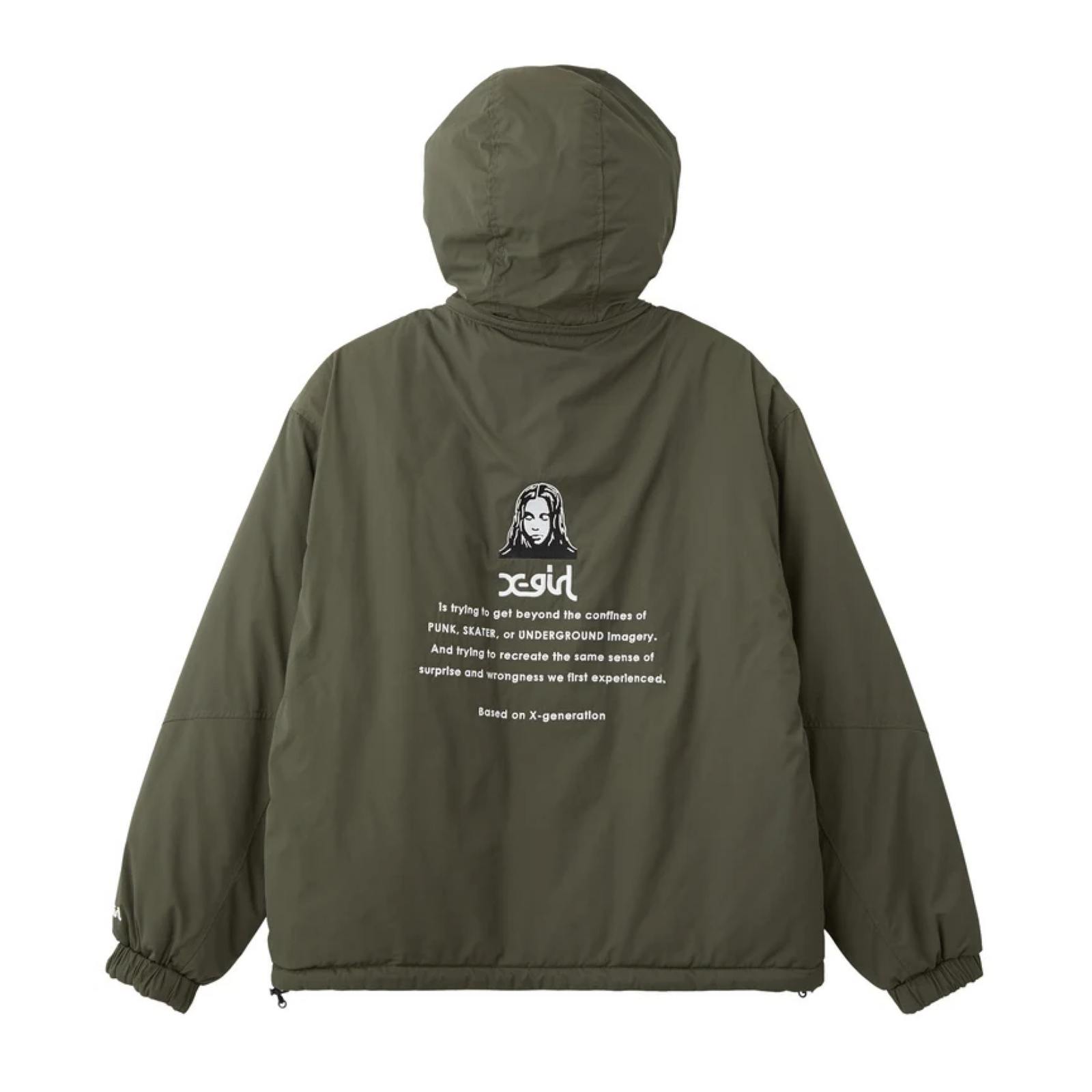 X-girl(エックスガール) FACE EMBROIDERED PATCH REVERSIBLE JACKET