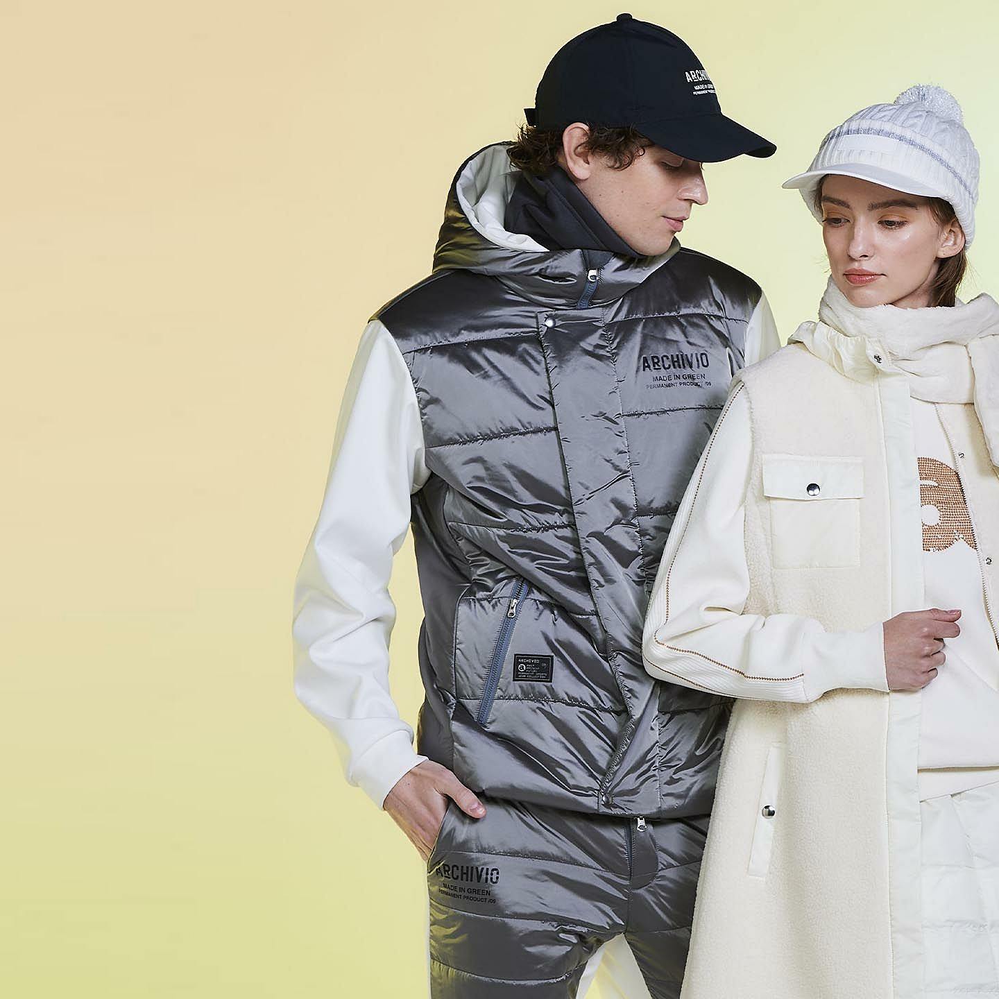 新品 アルチビオ archivio ブルゾン ARCHIVIO(アルチビオ)異素材切替中綿撥水ブルゾン/グレー(080