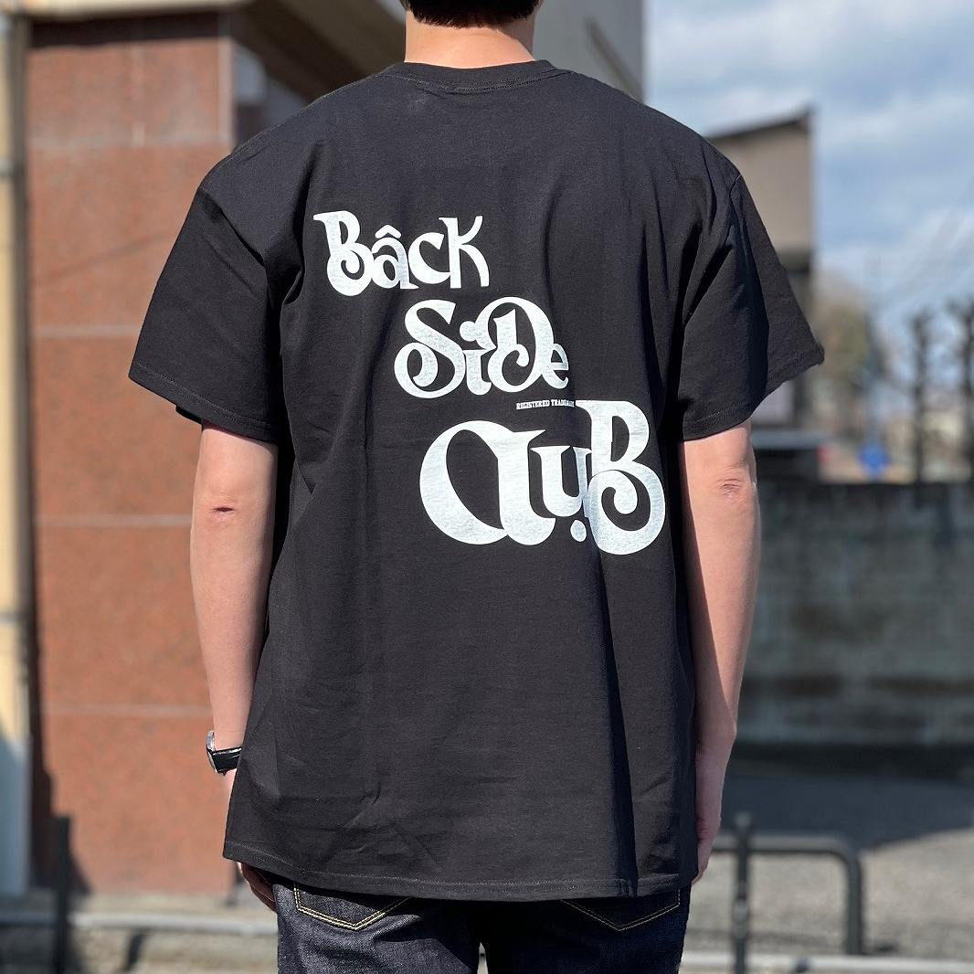 即 バックサイドクラブ バック ロゴ Tシャツ backsideclub(バックサイドクラブ) 240 GR TSHIRT BLACK