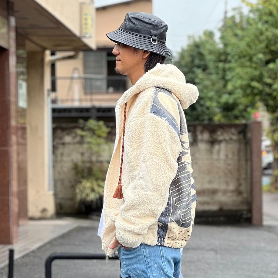 Al Ain(アライン） HOODIE ZIP LAMB/CREAM | Al Ain(アライン