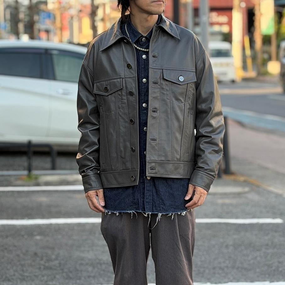 Re:new（リニュー） 3rd型レザージャケット/GRAY | Re:new(リ ニュー