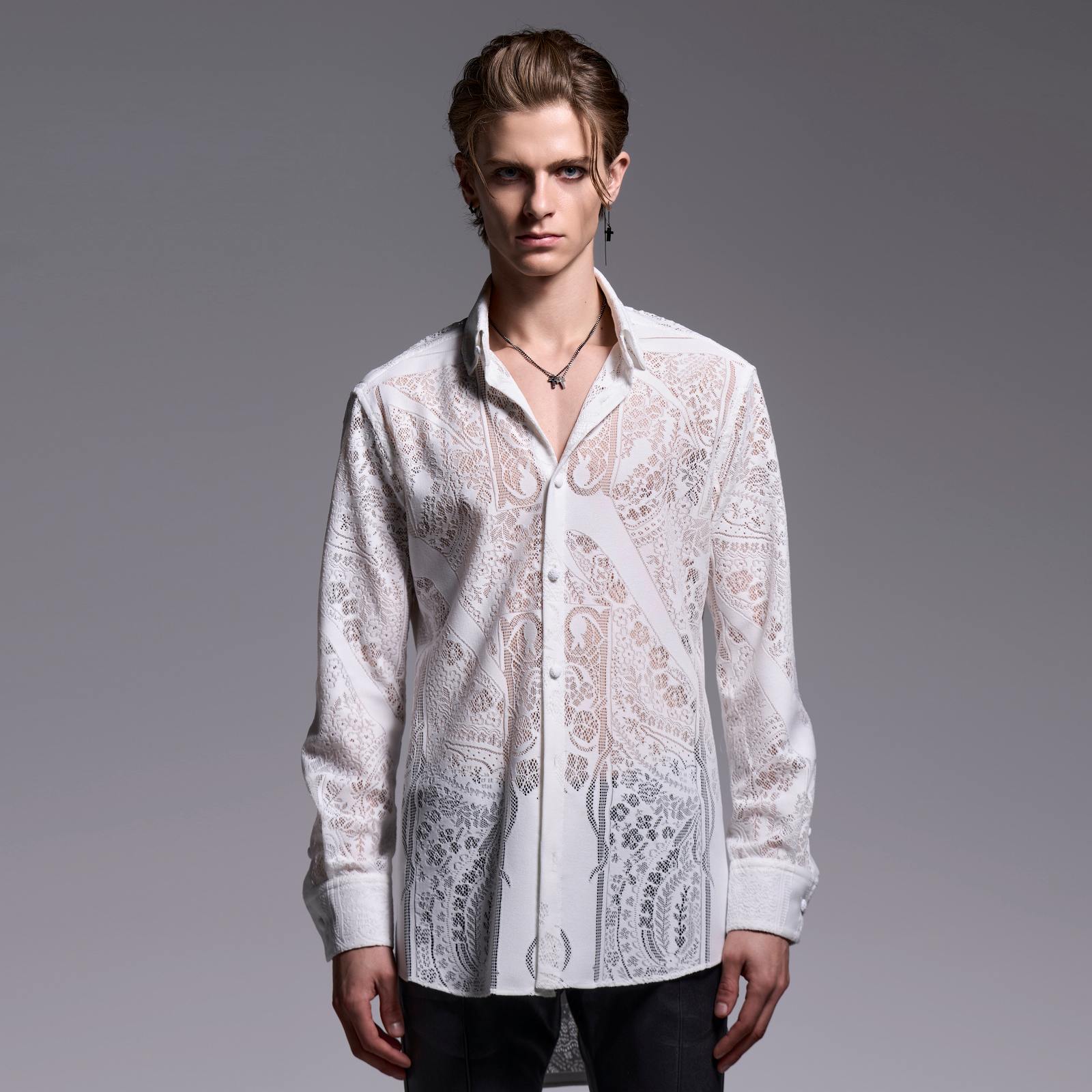 桜井着　kiryuyrikキリュウキリュウ　白シャツ　Lサイズ　レア 桜井着 kiryuyrikキリュウキリュウ 白シャツ Lサイズ レア 桜井着