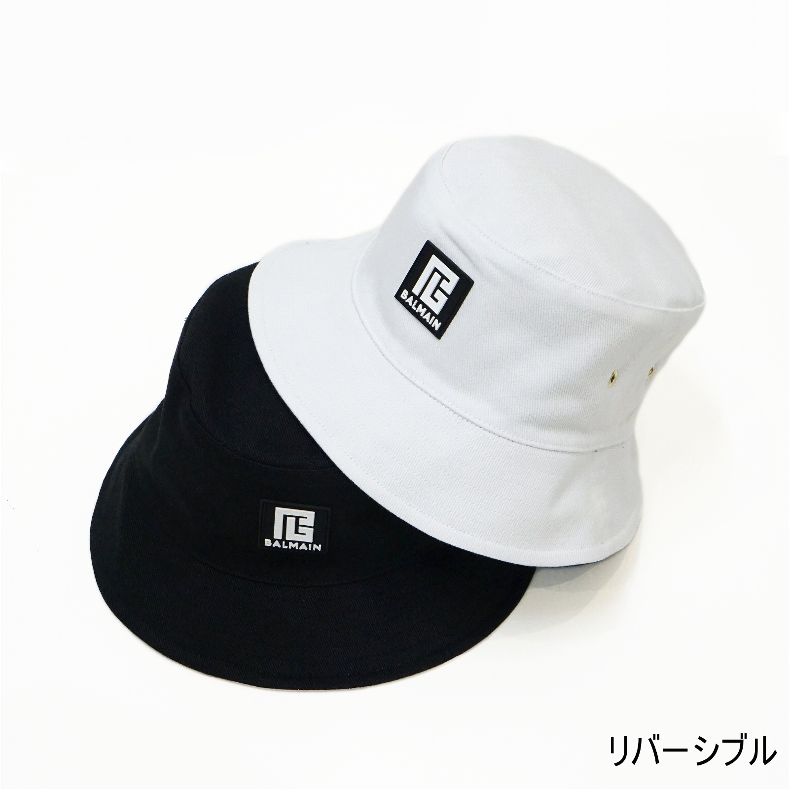 BALMAIN バケットハット BALMAIN バケットハット ホワイト - メルカリ