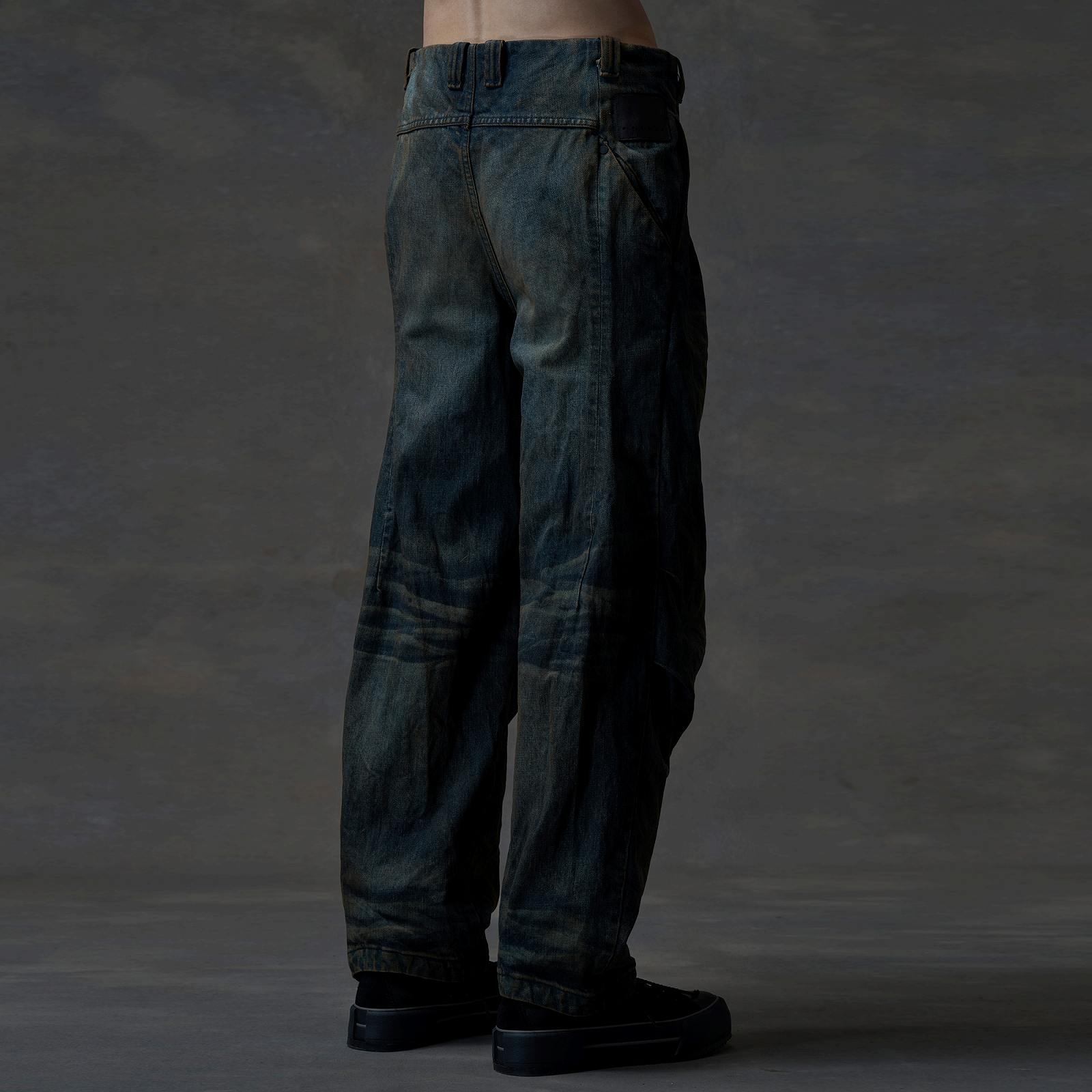 DEVOA（デヴォア） Denim&ショートスリーブ DEVOA（デヴォア） Baggy pants ston wash & bleach denim /INDIGO