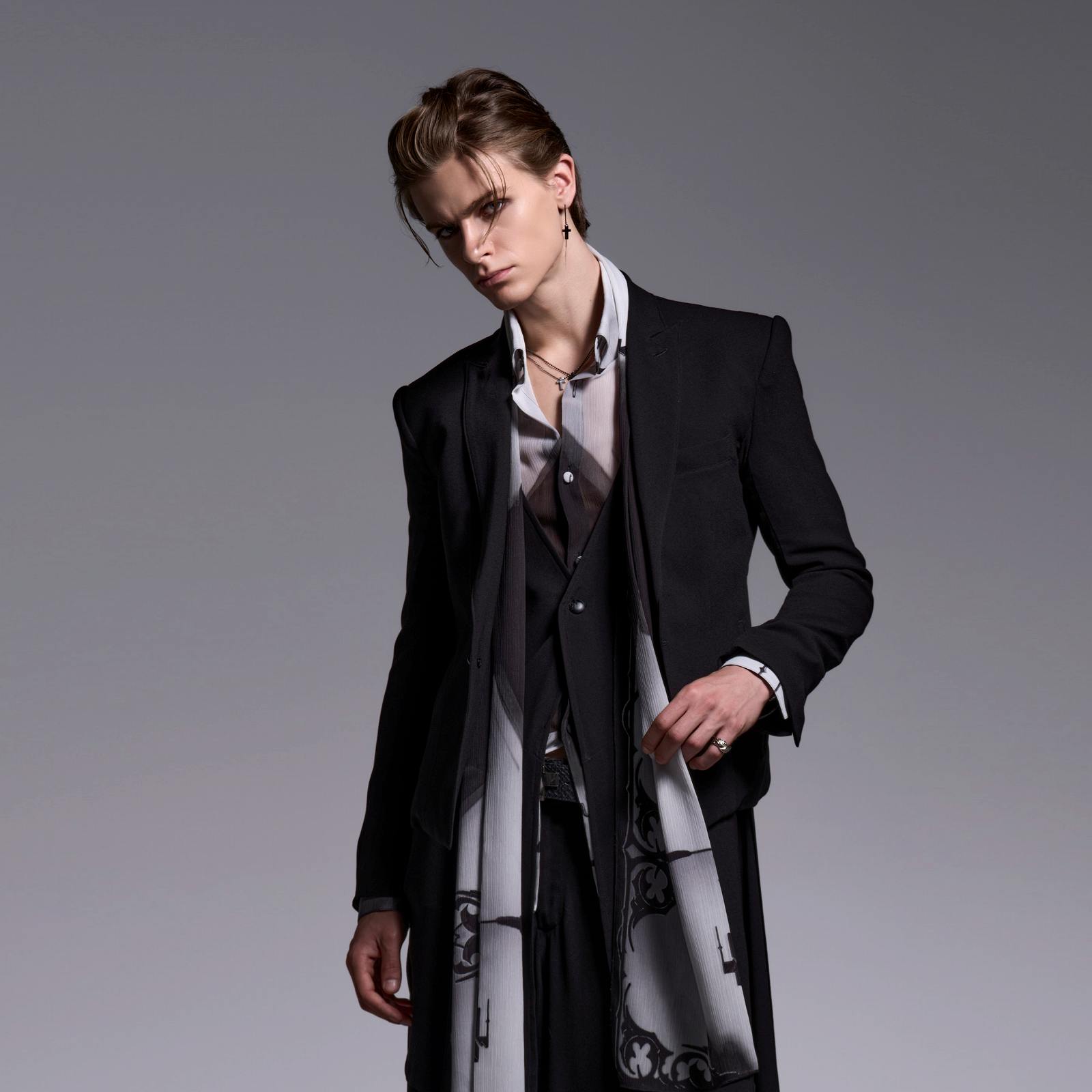 予約品】kiryuyrik(キリュウキリュウ) Crape Short Peacked Jacket