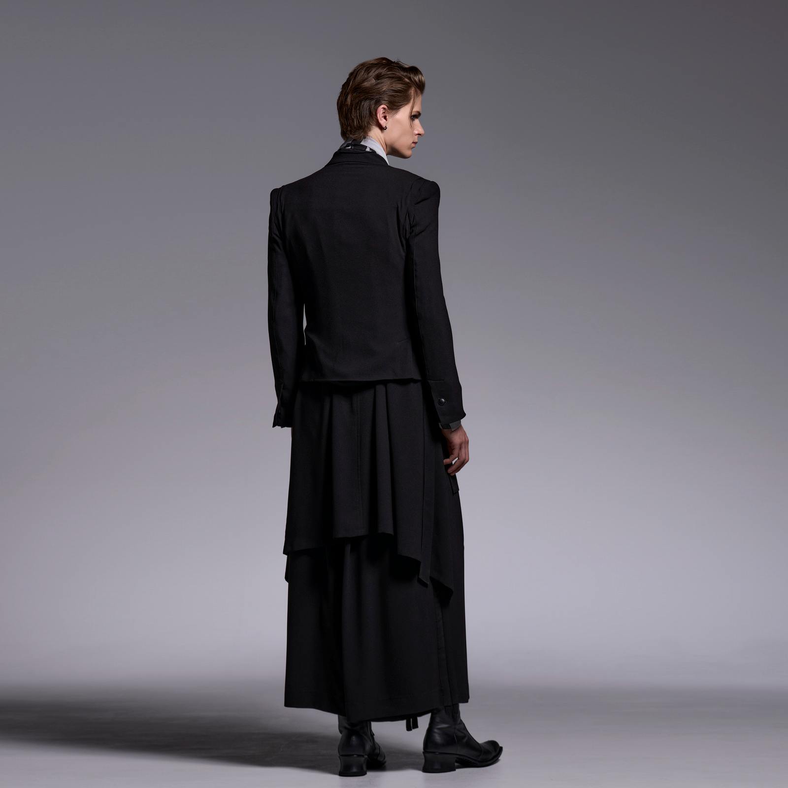 予約品】kiryuyrik(キリュウキリュウ) Crape Short Peacked Jacket