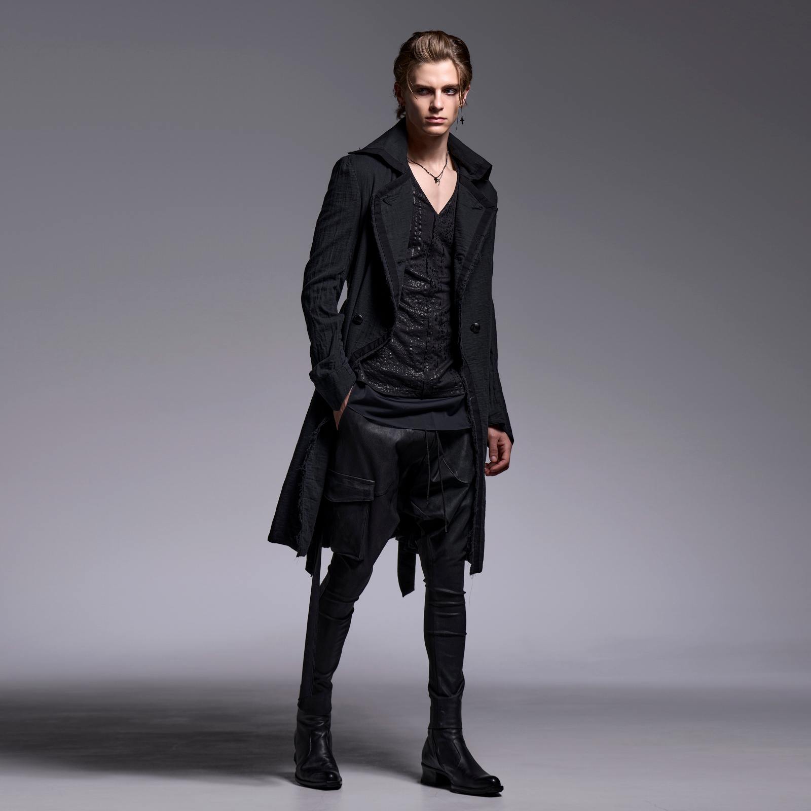 予約品】kiryuyrik(キリュウキリュウ) W-Gaze Napoleon Coat/BLACK