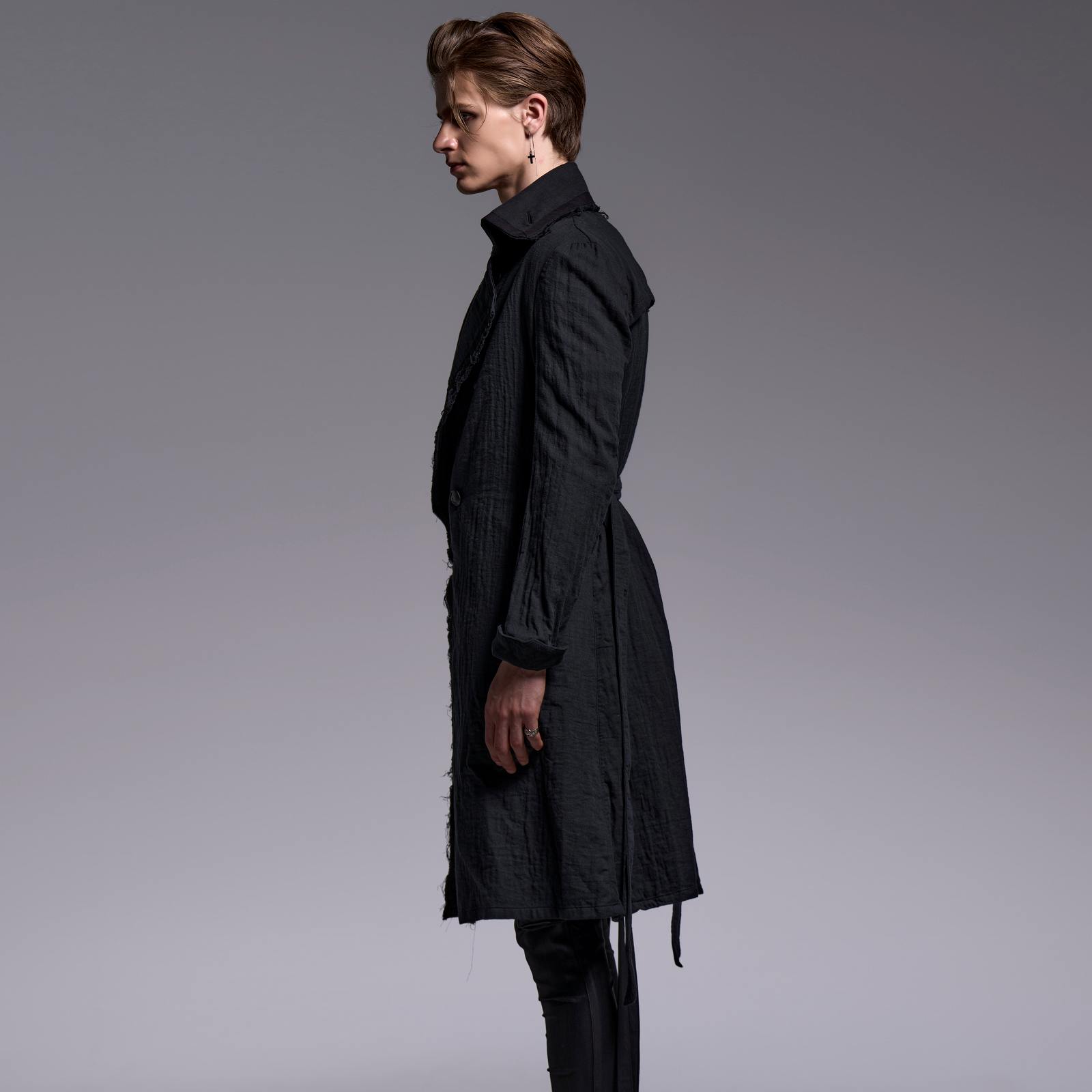 予約品】kiryuyrik(キリュウキリュウ) W-Gaze Napoleon Coat/BLACK