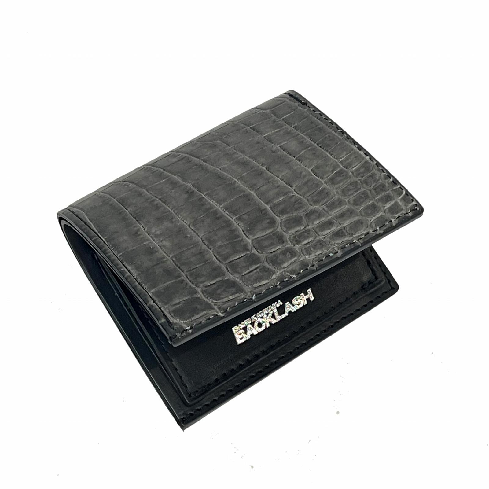 イサムカタヤマBACKLUSHクロコダイルレザー ウォレット 定価¥121000 ISAMUKATAYAMA BACKLASH (イサムカタヤマバックラッシュ) オイルクロコ