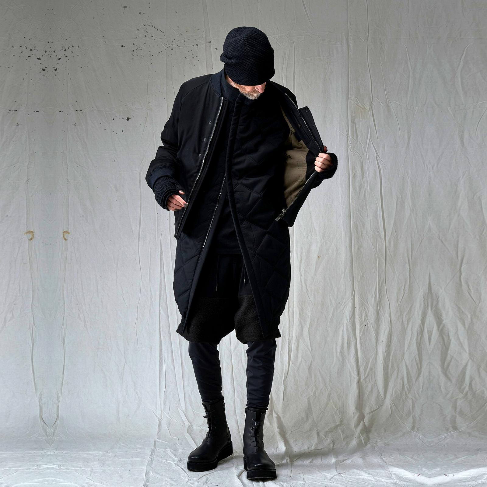 DEVOA デヴォア カシミヤメルトンコート 黒 DEVOA デヴォア カシミヤメルトンコート 黒