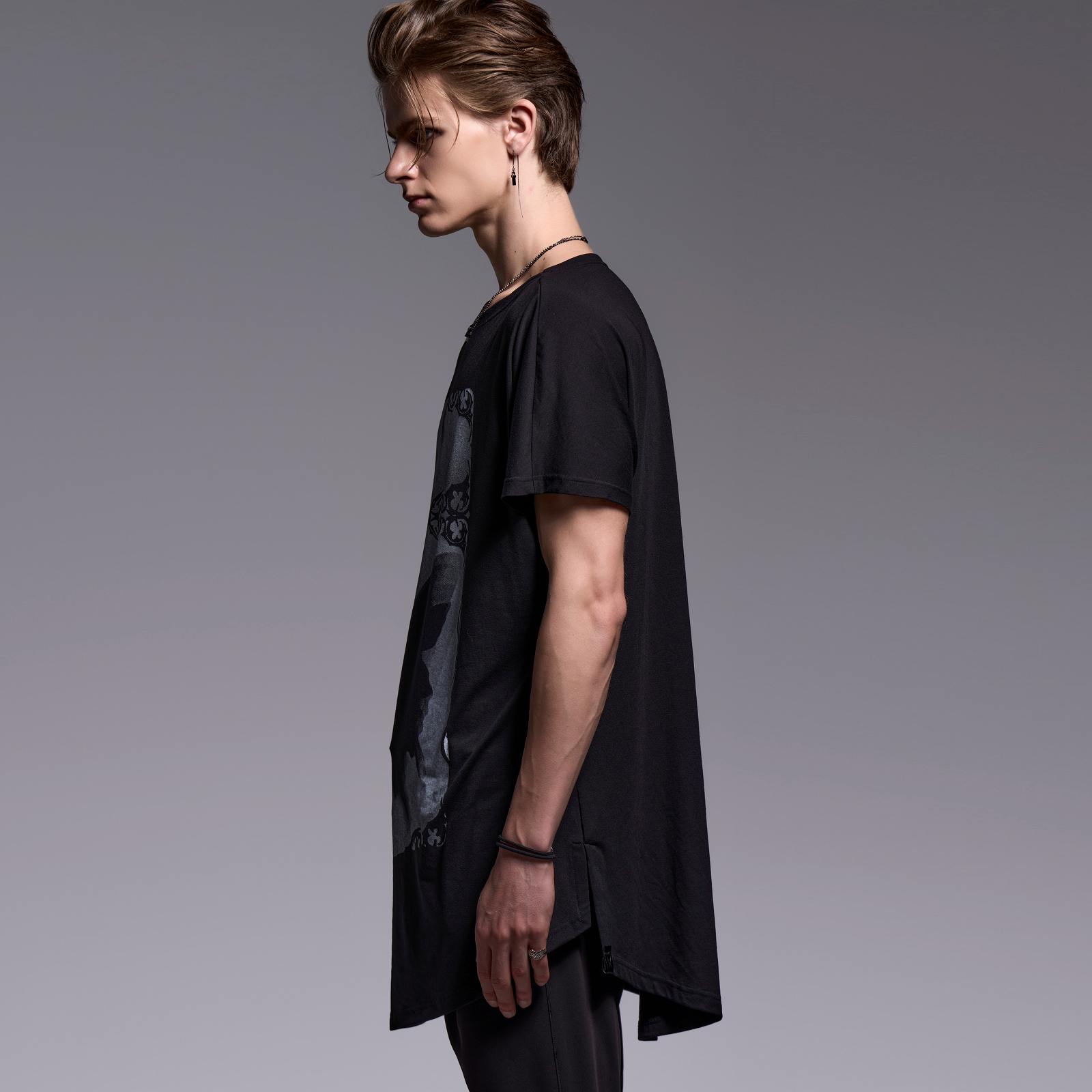 kiryuyrik 21AW PullOver_kk15 ブラック×グレーM kiryuyrik(キリュウキリュウ),トップス | JULIUS,kiryuyrik,THE