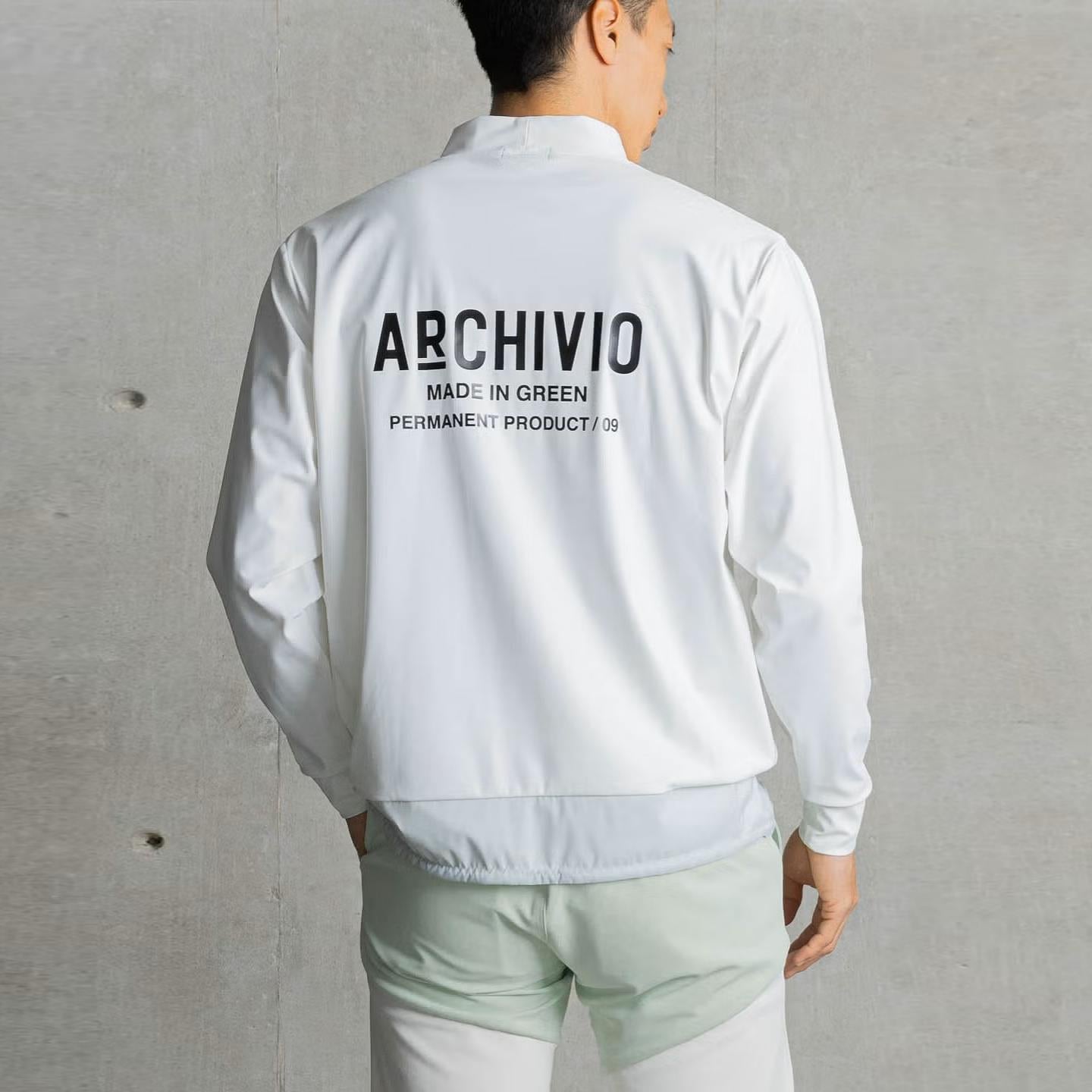 ARCHIVIO(アルチビオ)UV冷感裾切替プルオーバー/ライトグリーン(059