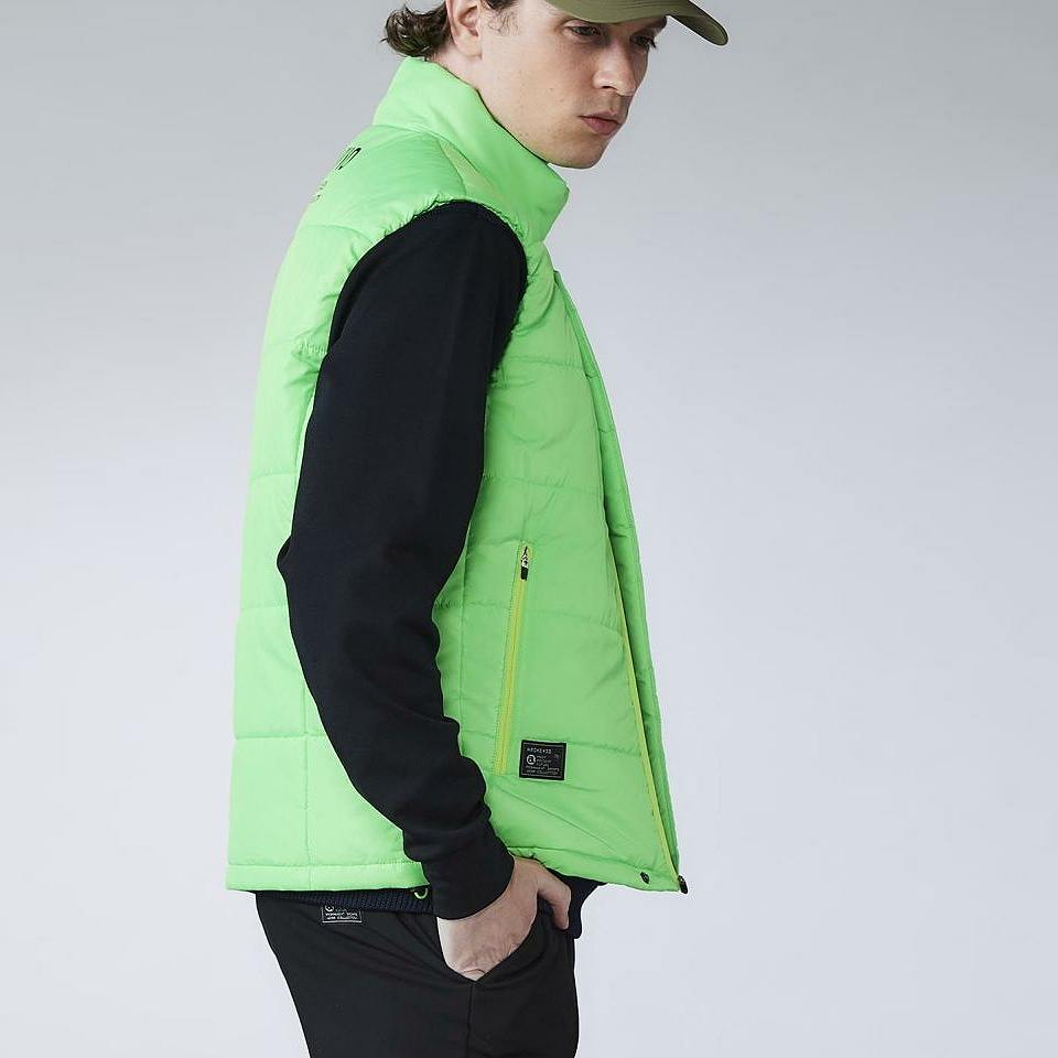 ARCHIVIO(アルチビオ)ジップアップ撥水中綿ベスト/ホワイト(090