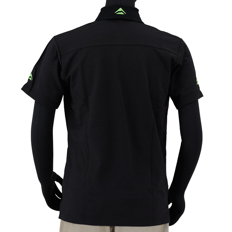 Dime マーブル模様 ポロシャツ グリーン ironポロシャツ【グリーン】 — MONOCHROME