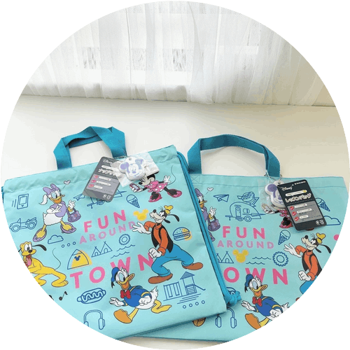 [即納]   Disney ディズニーデザイン ファンタウン シューズ/レッスンバッグ/ナップサック