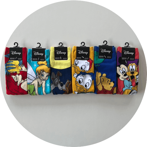 23-25㎝[即納]  靴下 ハイソックス "ディズニー"