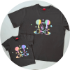 90-140.大人size[即納]    Mickey Rainbow 半袖Tシャツ  (mes favoris original )