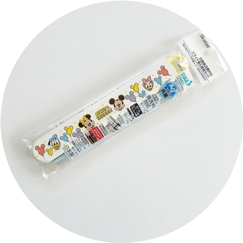 [即納]    抗菌食洗機対応スライド箸＆箸箱セット 【ミッキー＆フレンズ/風船】