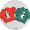 ＜アウトレット＞90-150size[即納] Mickey Santa mtm 裏起毛 (heart baby)