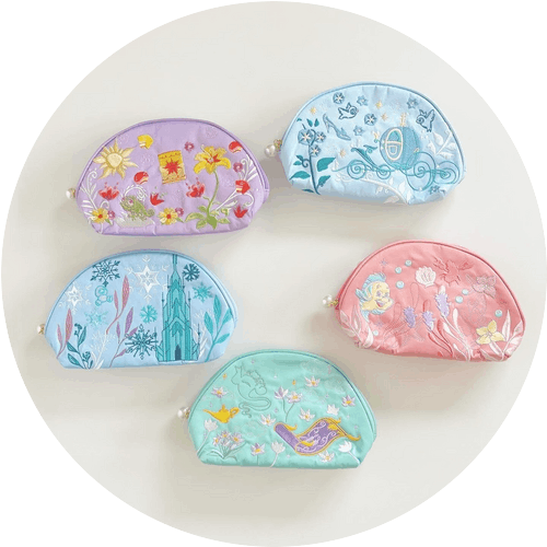 [即納]   ディズニープリンセス　アイコニックスリッパー ポーチ