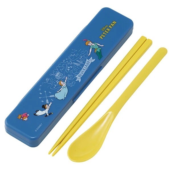 [即納]   抗菌 音のならないコンビセット 箸18cm 【ピーターパン】