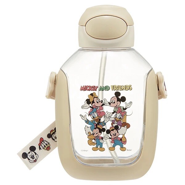 [即納]    ワンプッシュストローボトル 【ミッキー＆フレンズ】 水筒