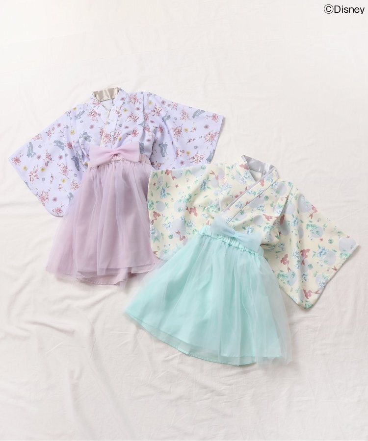 80-140size [即納]  ディズニーキャラクター/プリンセス 簡単おめかしチュール袴　 (SERAPH)