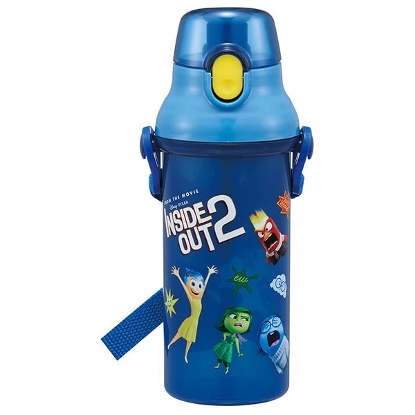 [即納]   抗菌 食洗機対応 直飲みプラワンタッチボトル 【インサイド・ヘッド 2】 水筒