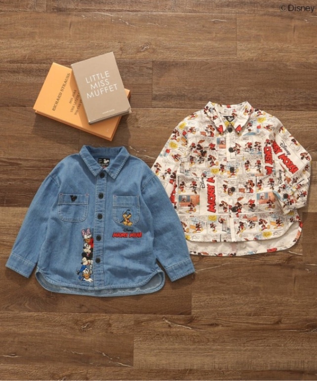 90-130size [即納]   ディズニーキャラクターシャツ   (BREEZE)