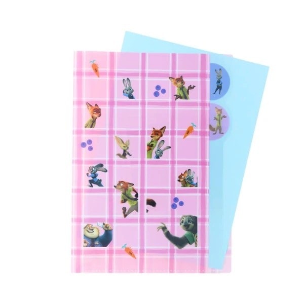 [即納]   【ポケットファイル】ズートピア ダイカットクリアファイル5P 5ポケット A4 Wave your buddy! チェック