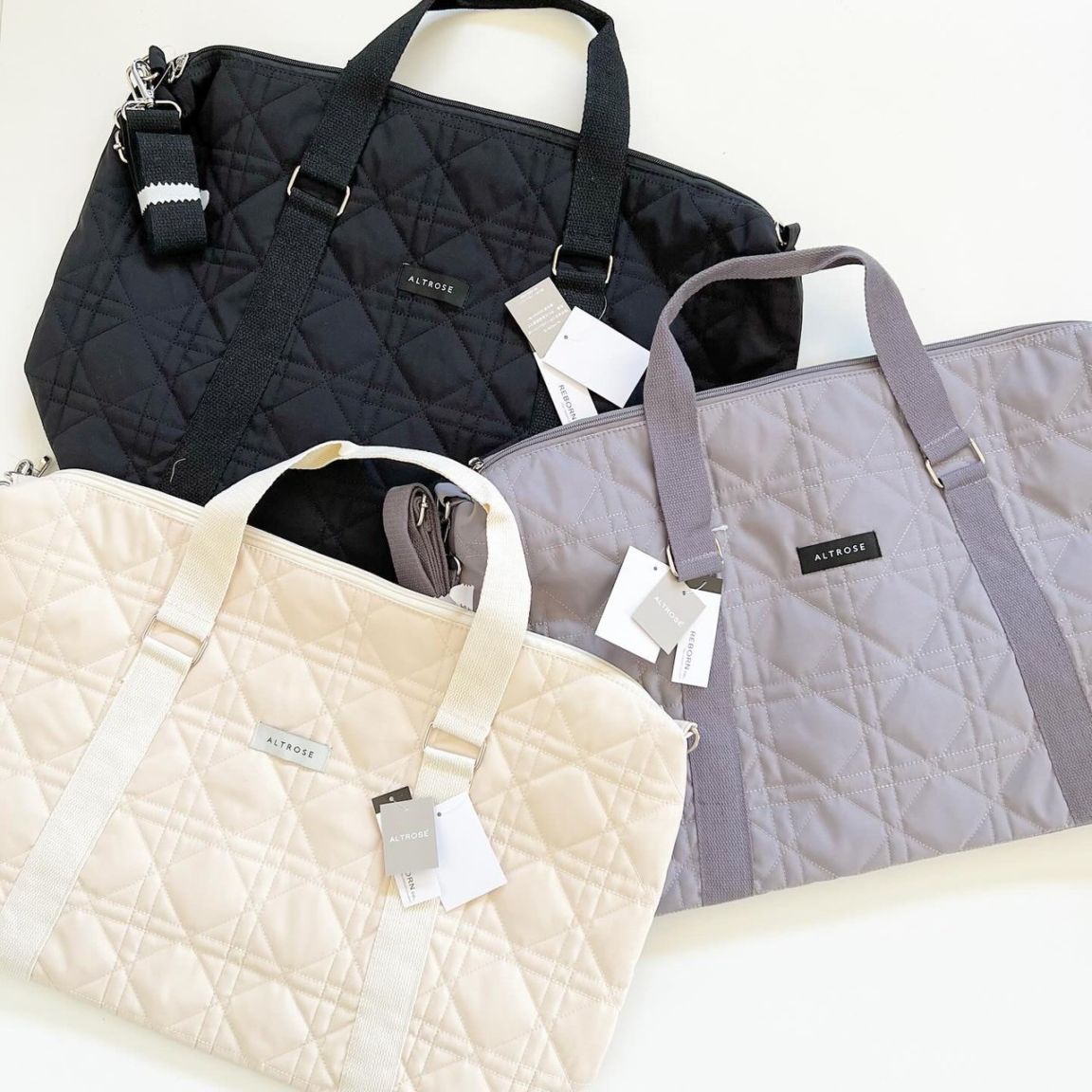 [即納]   2WAY キルト ボストン ショルダー 旅行 トラベル シンプル 1泊