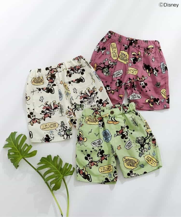 80-140size [即納]   【ディズニーキャラクター】アロハショーツ    (F.O.KIDS)